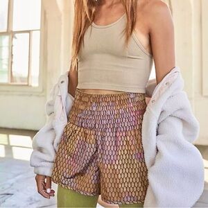 Free People FP Movement Way Home Shorts in Buti Bayan Tree Combo | Size S NWOT